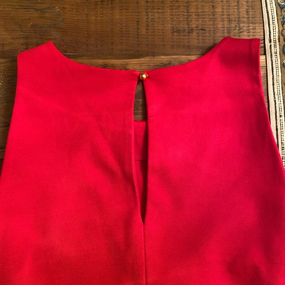 Banana Republic Red Sleeveless Ponte Drop Waist Dress, 8 - Picture 4 of 7